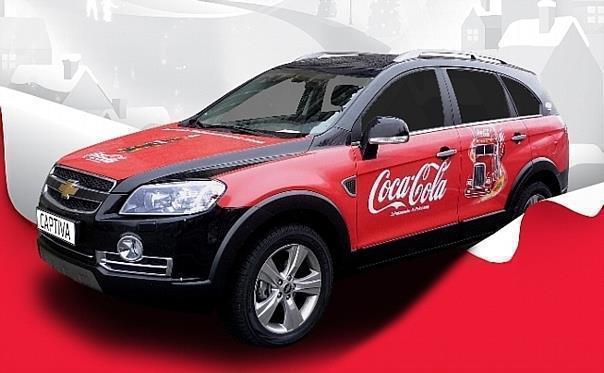 Chevrolet und Coca-Cola verlosen zu Weihnachten eine Captiva-Fahrt zu einem Wunschort. Foto: Auto-Reporter/Chevrolet 